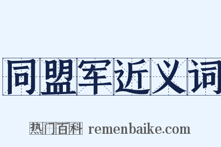 同盟军近义词是什么意思的图片